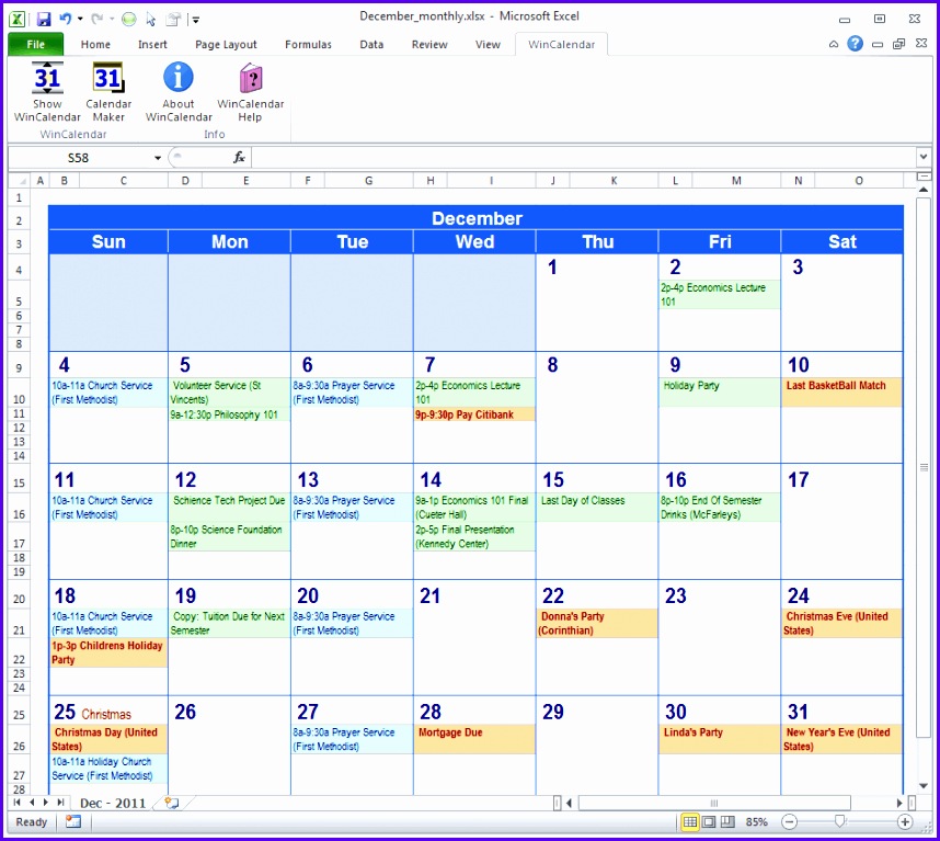 excel templates for time off calender 12