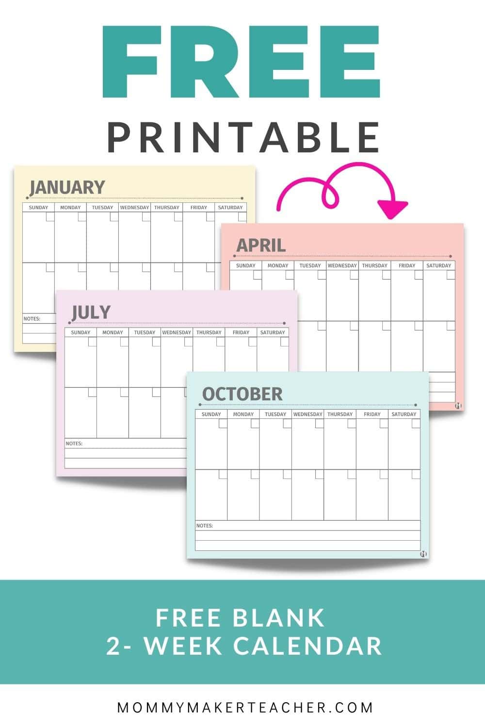 free printable 2 week calendar templates for kids 24