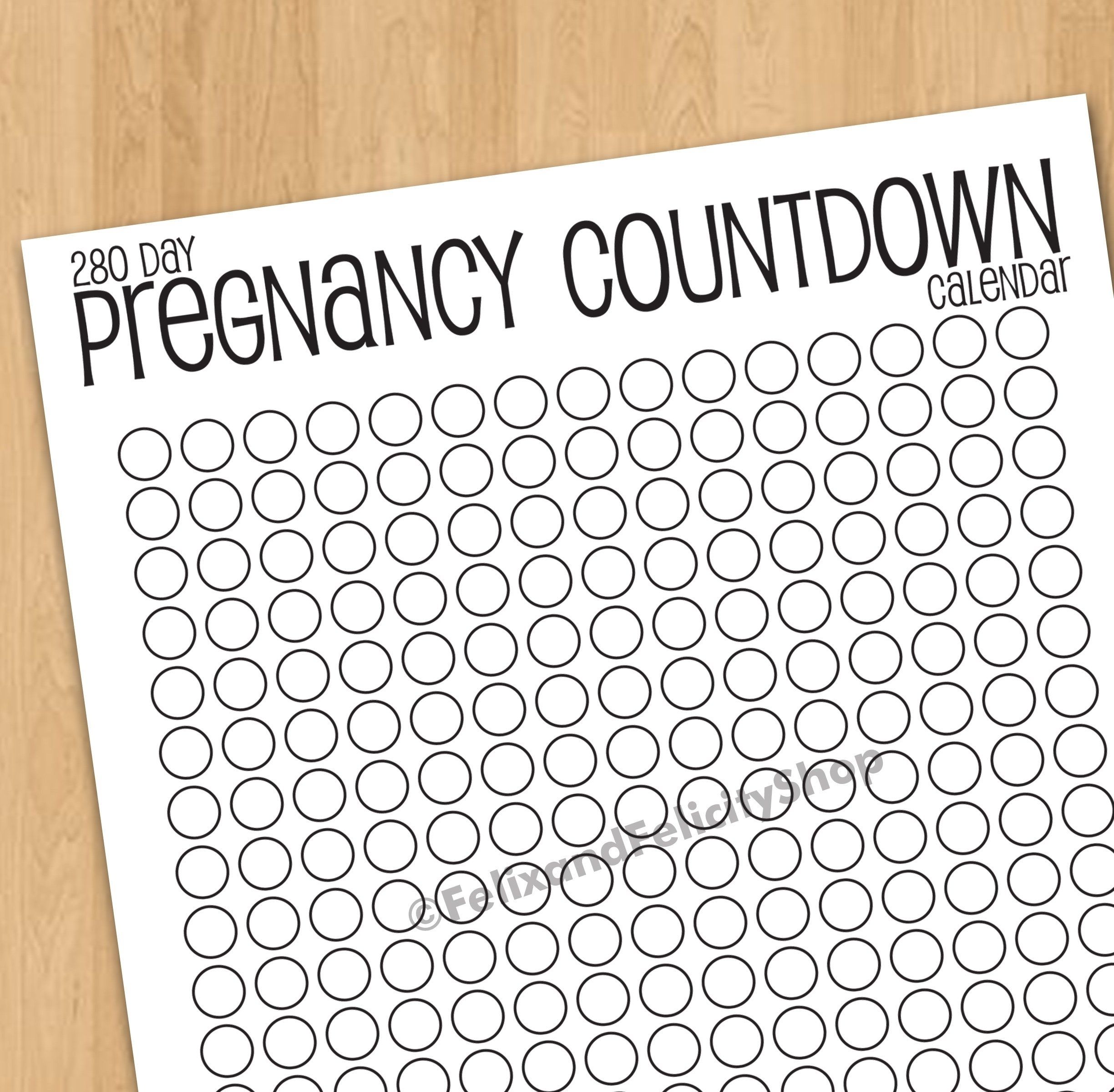 pregnancy count down calendar 112