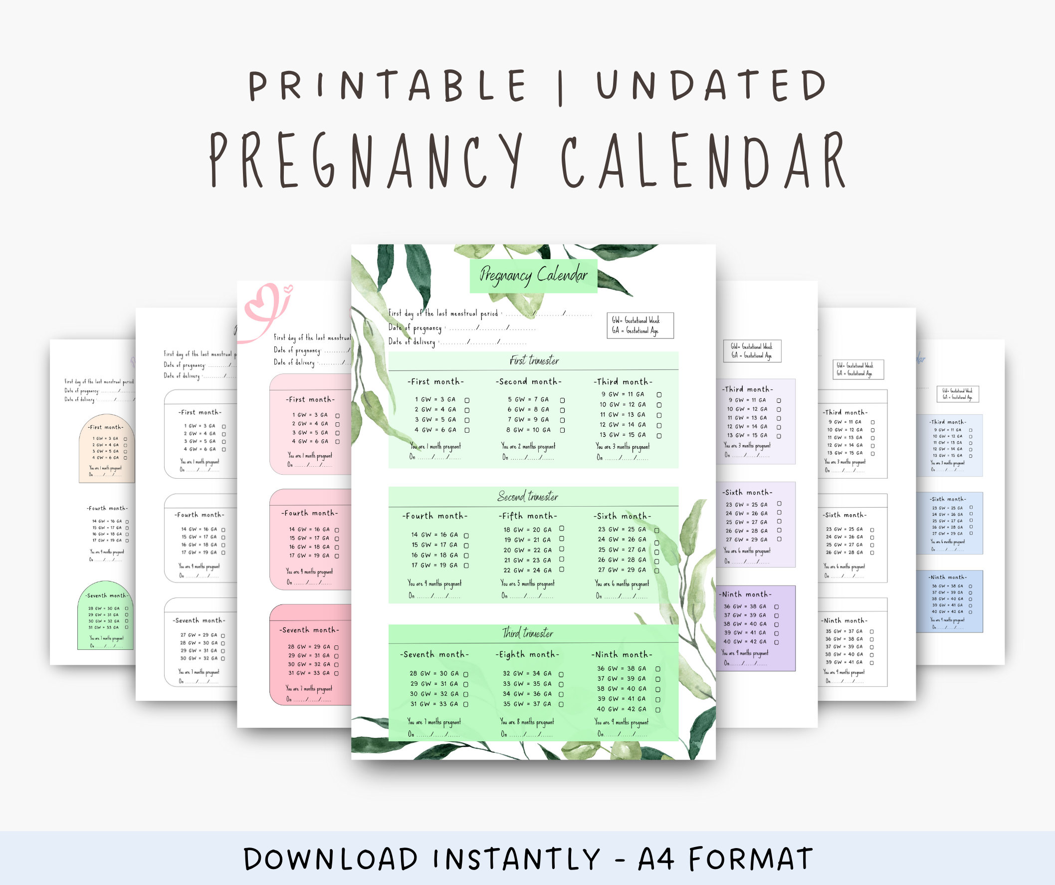 pregnancy count down calendar 124