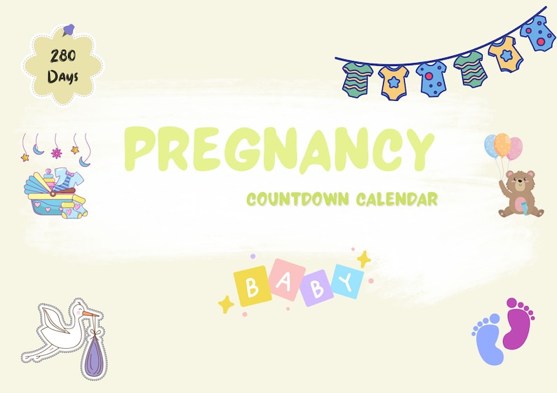 pregnancy count down calendar 18