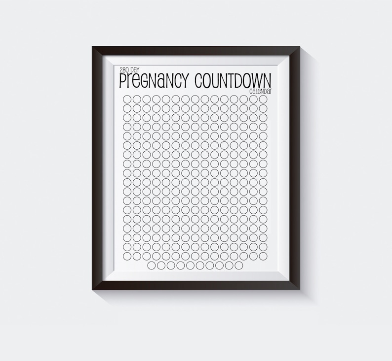 pregnancy count down calendar 27