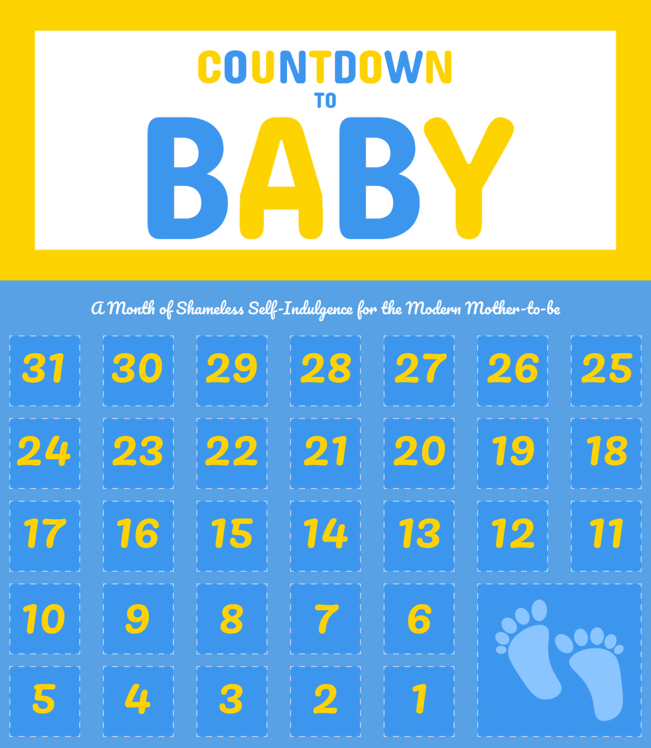 pregnancy count down calendar 28