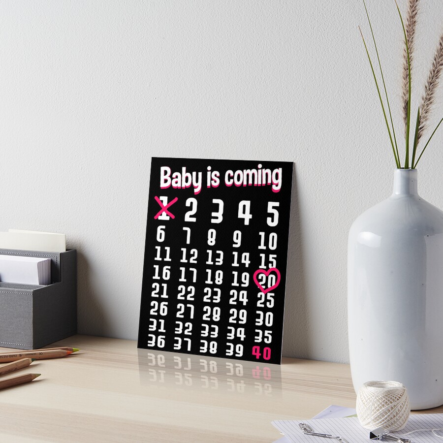 pregnancy count down calendar 50