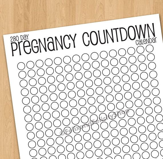 pregnancy count down calendar 8