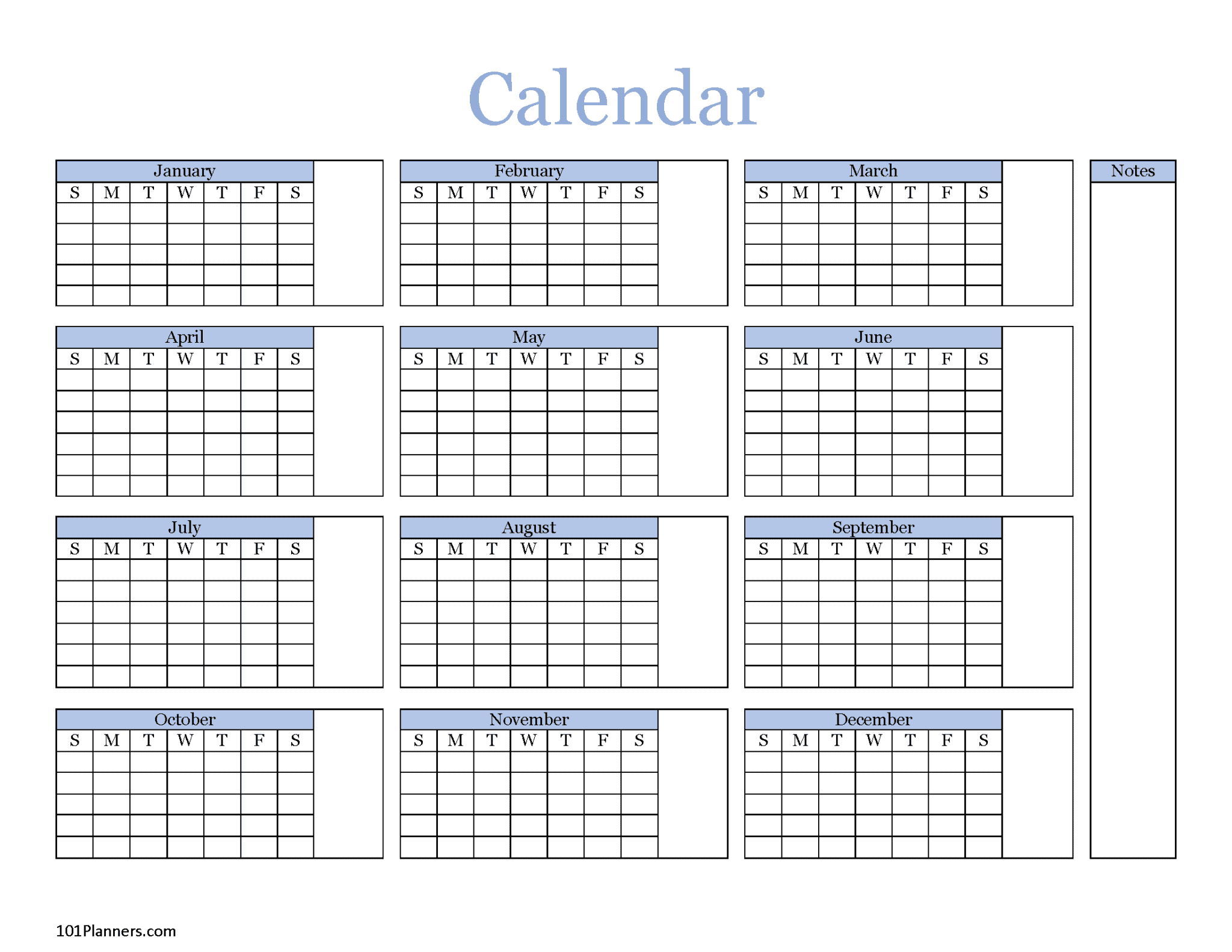 printable and editable 12 month calendars 37