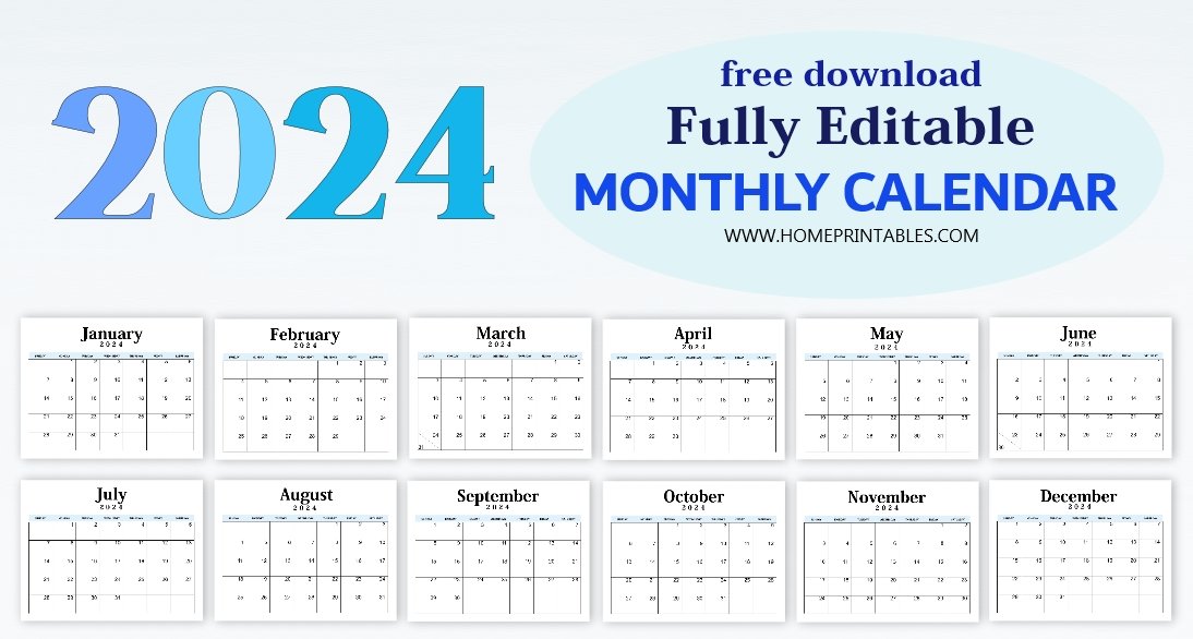 printable and editable 12 month calendars 61