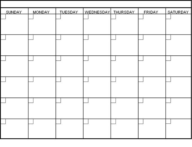 printable blank 30 day calendar 22