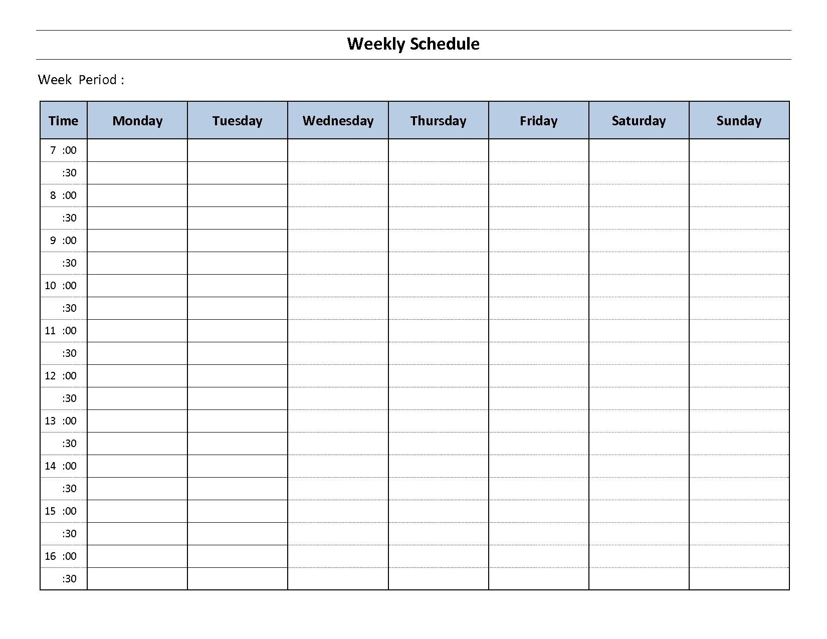 lined monday through friday 24